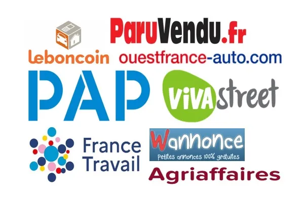 Logotipos dos melhores sites de anúncios classificados da França